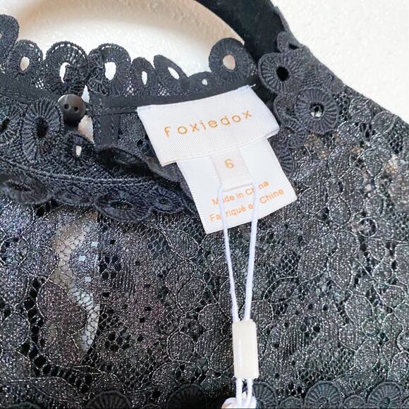 Foxiedox Maisie Lace & Velvet Cocktail Dress Size 6 - Picture 11 of 15